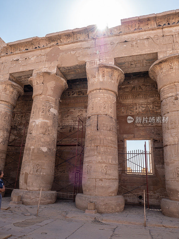 Medinet Habu神庙的柱子